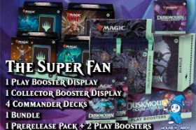 For the fan who needs absolutely everything: One of each 'Duskmourn: House of Horrors' product; waiting for you to discover, play, and collect! This product is a preorder. It will be available in-store from the 20th of September, or in your mailbox the 27th of September.